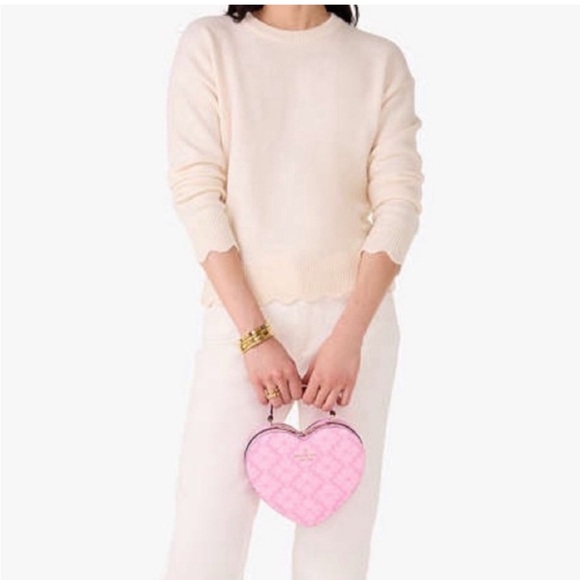 Kate Spade Love Shack Spade Flower Heart Crossbody and Small Wallet Card Holder - Picture 14 of 16